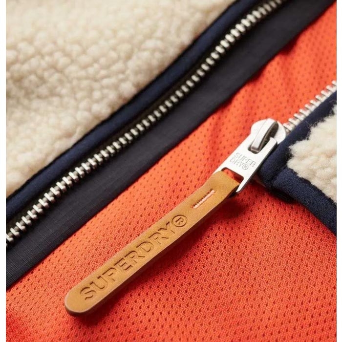 Ανδρική μπεζ ζακέτα Superdry Μ2014141Α-1LG oatmeal beige