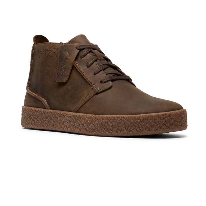 Ανδρικά μποτάκια Clarks casual streethill mid khaki 26183414