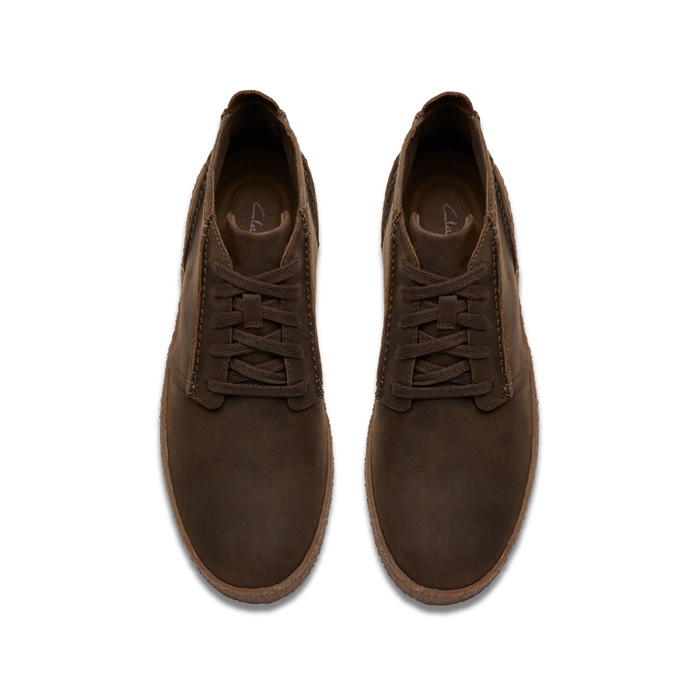 Ανδρικά μποτάκια Clarks casual streethill mid khaki 26183414