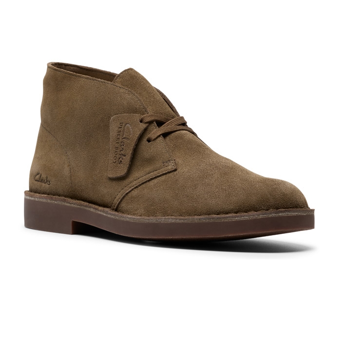 Clarks μποτάκι Desert σε πράσινο Khaki σουέντ χρώμα 26183838