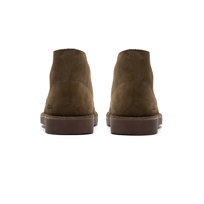 Clarks μποτάκι Desert σε πράσινο Khaki σουέντ χρώμα 26183838