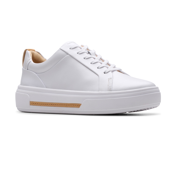 Γυναικεία λευκά sneakers Clarks Hollyhock Walk 26183050