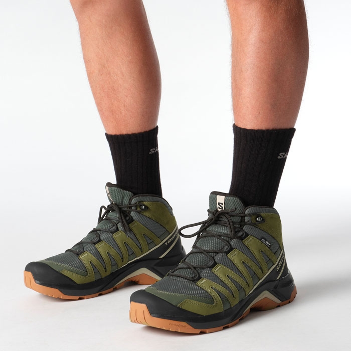 Ανδρικά μποτάκια Salomon X adventure Recon mid olive 478146