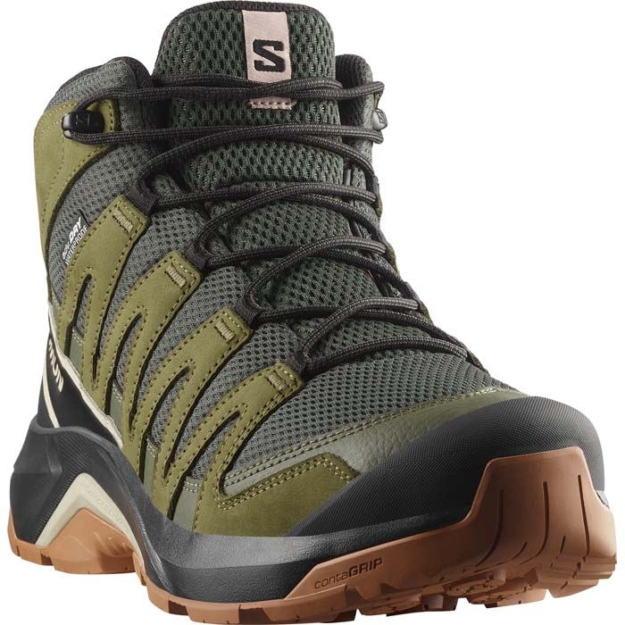 Ανδρικά μποτάκια Salomon X adventure Recon mid olive 478146