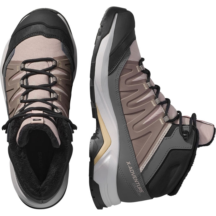 Μποτάκια γυναικεία αδιάβροχα Salomon X adventure rose 478565