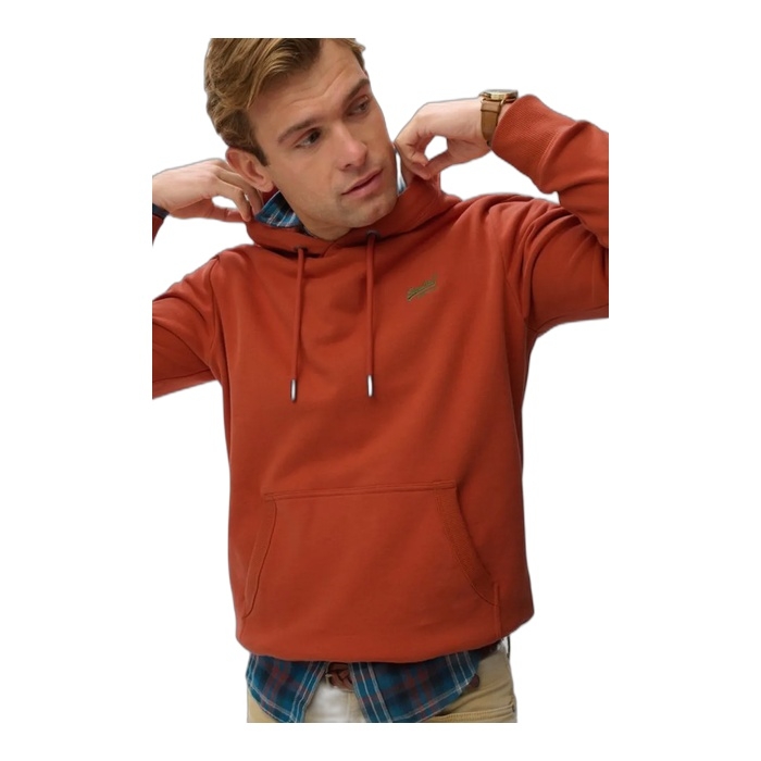 Superdry πορτοκαλί φούτερ με κουκούλα Autumn Glaze M2014404A-9RF