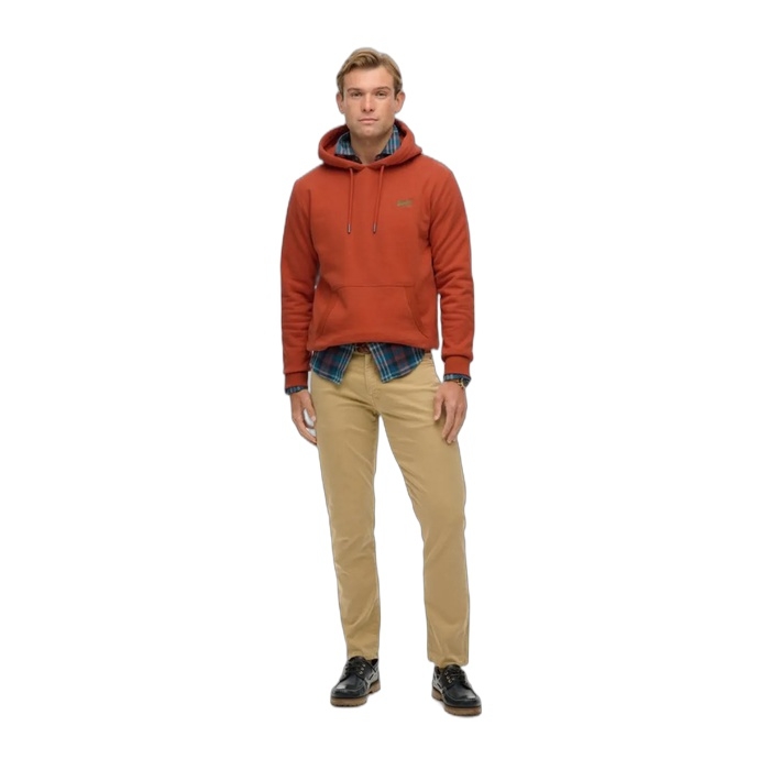 Superdry πορτοκαλί φούτερ με κουκούλα Autumn Glaze M2014404A-9RF