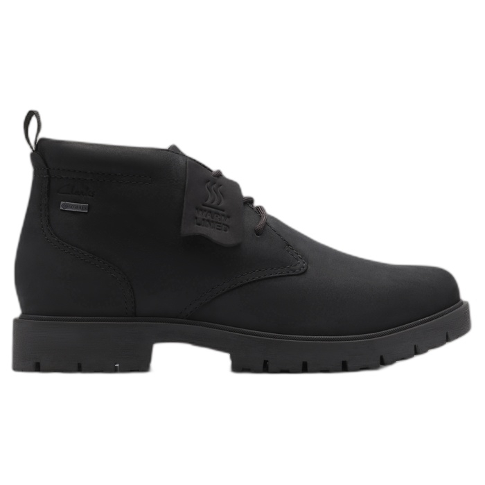 Ανδρικά Clarks μποτάκια, αδιάβροχα, Berhill Mid GTX μαύρα, κωδικός 26183277