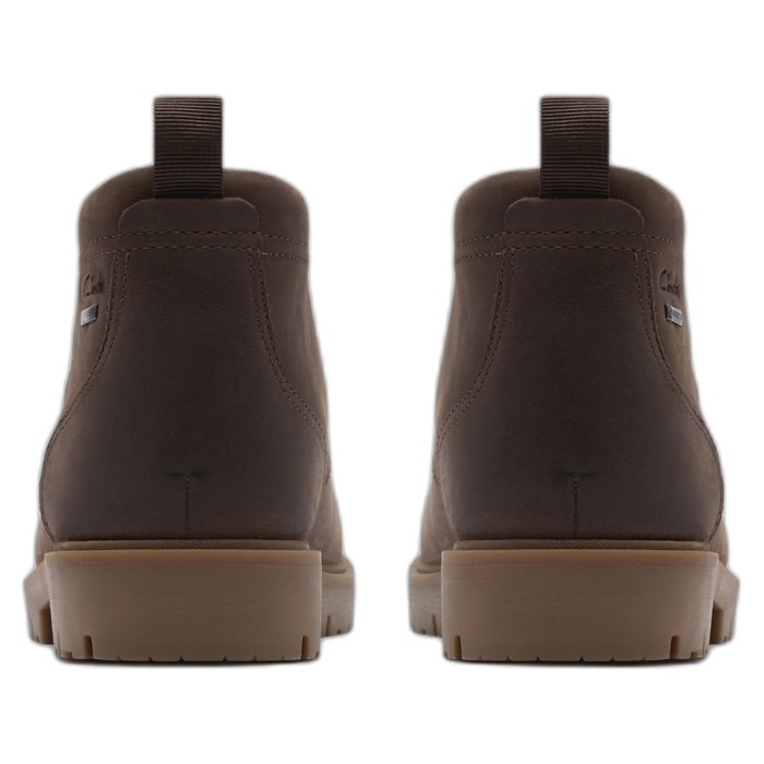 Clarks ανδρικά καφέ μποτάκια Berhill Mid GTX Tan 26183273