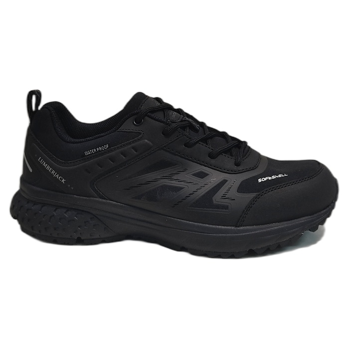 Ανδρικά Lumberjack sneakers Josep, αδιάβροχα, σε μαύρο χρώμα