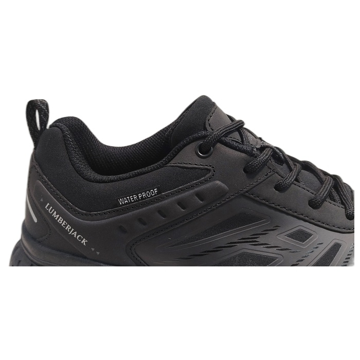 Ανδρικά Lumberjack sneakers Josep, αδιάβροχα, σε μαύρο χρώμα