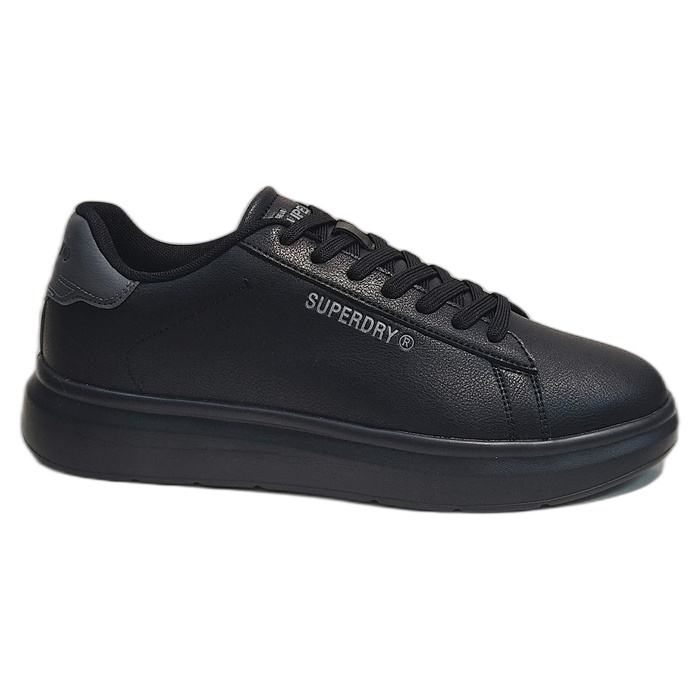 Ανδρικά sneakers Superdry με κορδόνια, σε μαύρο χρώμα C00117AM