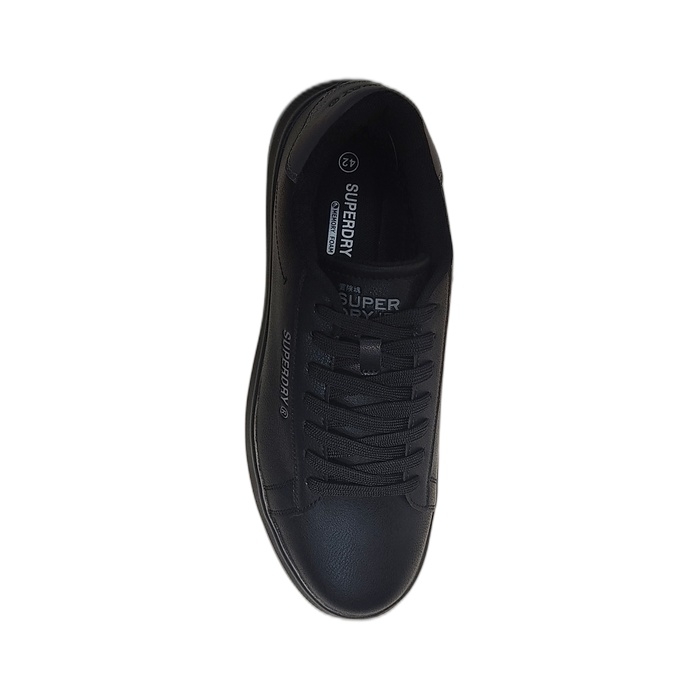 Ανδρικά sneakers Superdry με κορδόνια, σε μαύρο χρώμα C00117AM