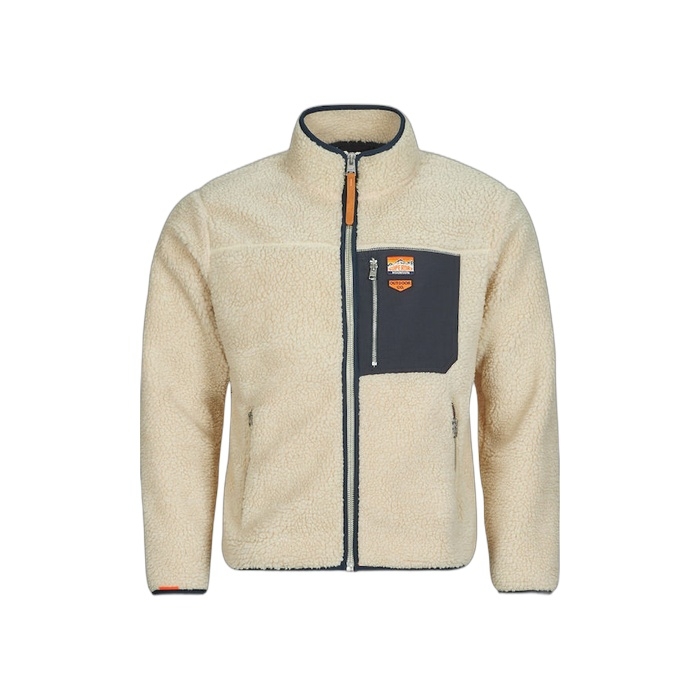 Ανδρική ζακέτα superdry σε μπεζ χρώμα