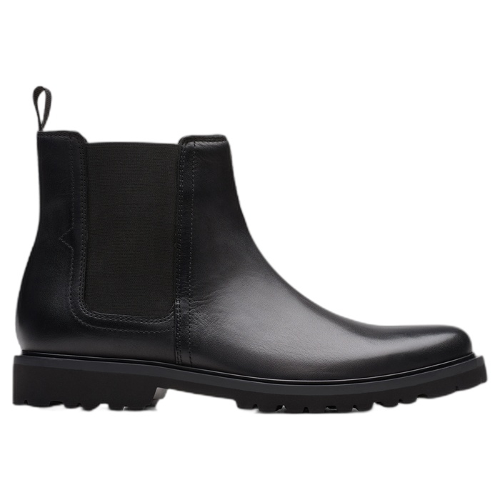 Ανδρικά μποτάκια Chelsea Clarks Berwick Easy σε μαύρο χρώμα 26183723