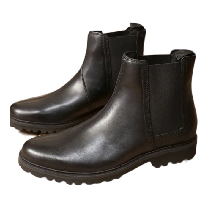 Ανδρικά μποτάκια Chelsea Clarks Berwick Easy σε μαύρο χρώμα 26183723
