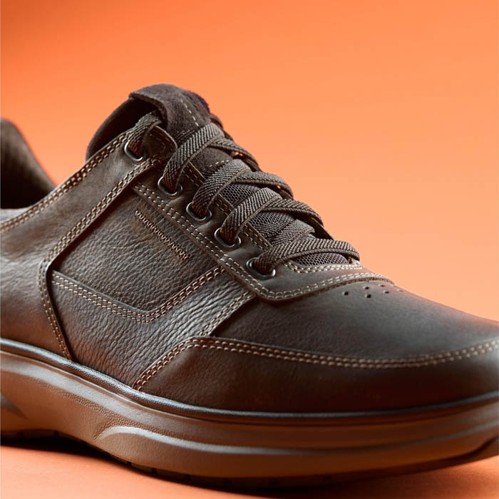 Clarks ανδρικά καφέ casual παπούτσια με κορδόνια Mullan Ease 26184416