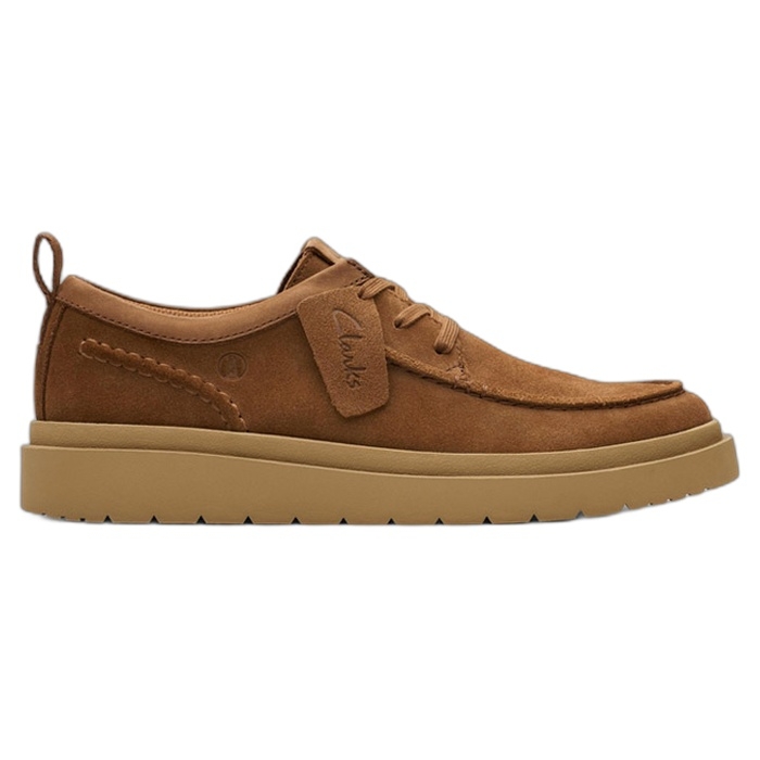 Ανδρικά καφέ ταμπά παπούτσια Clarks polden moc σε καστόρι 26180865