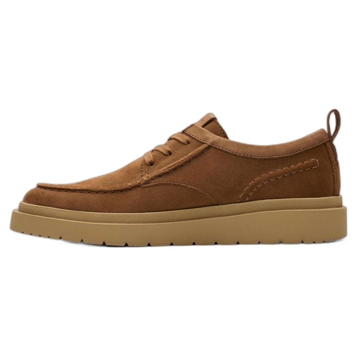 Ανδρικά καφέ ταμπά παπούτσια Clarks polden moc σε καστόρι 26180865