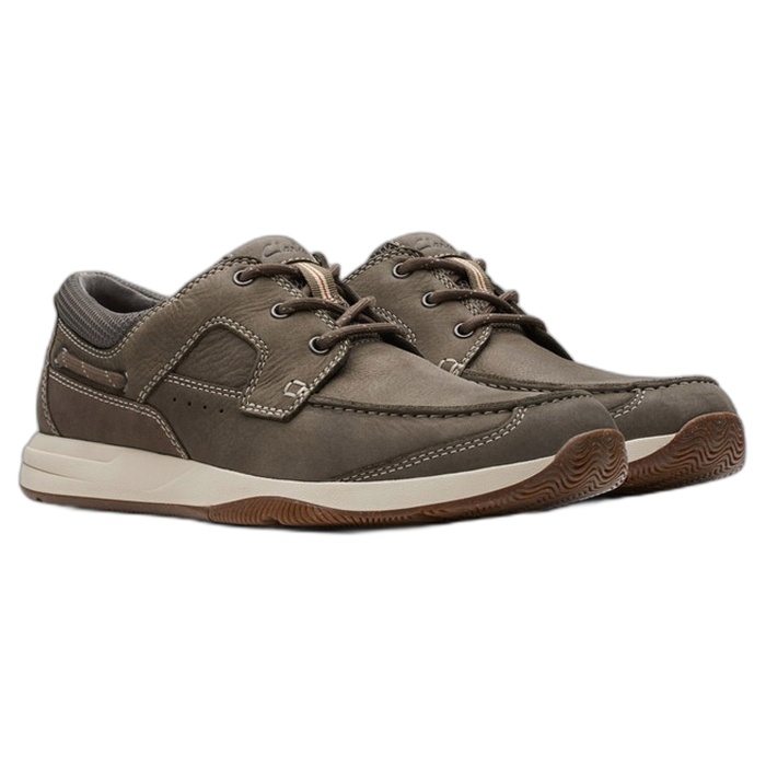 Παπούτσια ανδρικά Clarks Sailview Lace Taupe 26176973