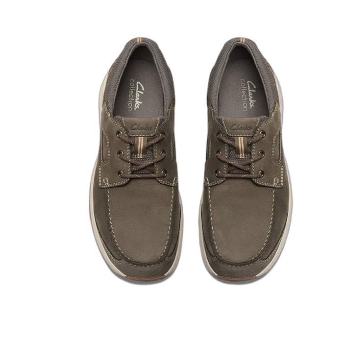Παπούτσια ανδρικά Clarks Sailview Lace Taupe 26176973