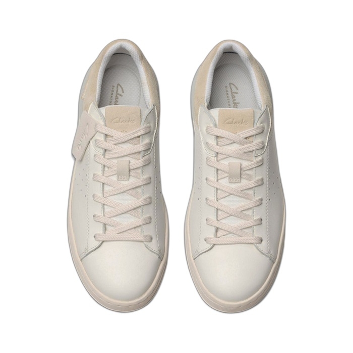 Ανδρικά λευκά sneakers Clarks Courtlite 2 Run 26181325