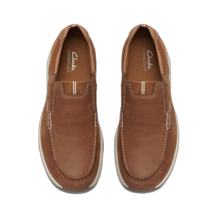 Ανδρικά καφέ loafers Clarks Sailview Step Light Tan 26176975