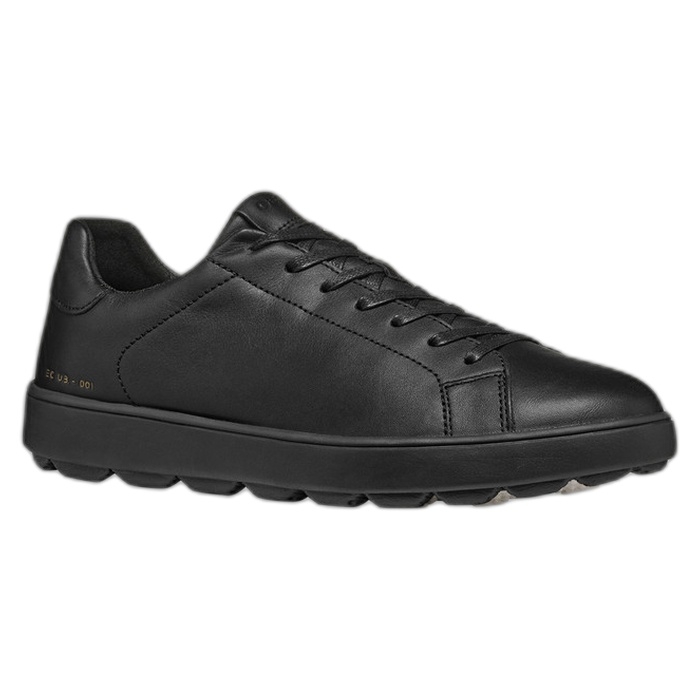 Ανδρικά μαύρα sneakers Geox Spherica Ecub με αερόσολα U65EKC