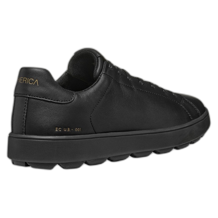 Ανδρικά μαύρα sneakers Geox Spherica Ecub με αερόσολα U65EKC