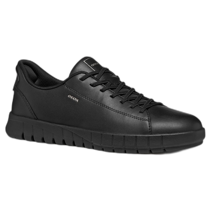 Ανδρικά μαύρα sneakers Geox slip on flextride plus u65maa