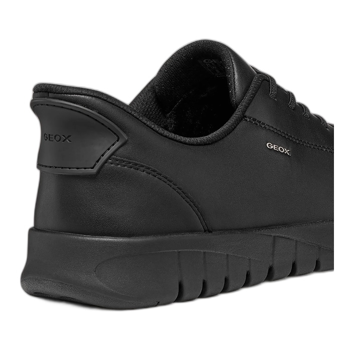 Ανδρικά μαύρα sneakers Geox slip on flextride plus u65maa
