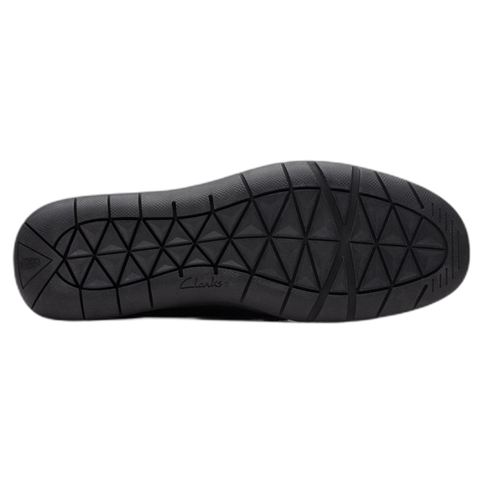 Ανδρικά μαύρα loafers Clarks χωρίς κορδόνια Flexway Step 26176952