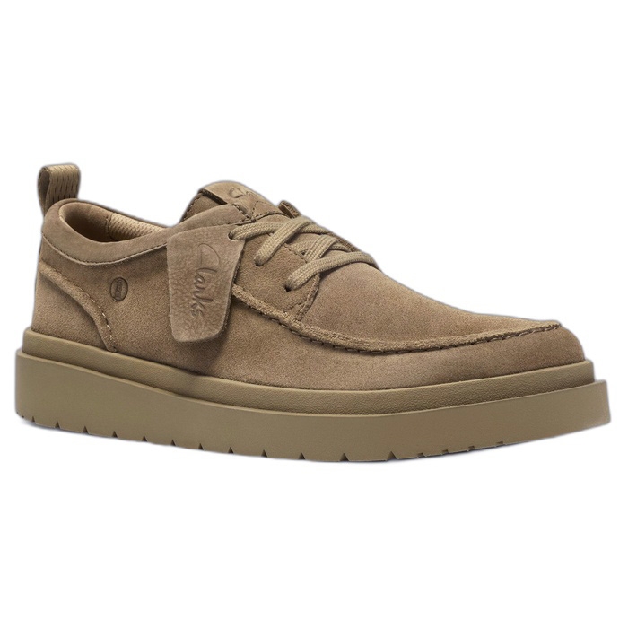 Ανδρικά μπεζ καστόρινα παπούτσια Clarks Polden Moc 26186452