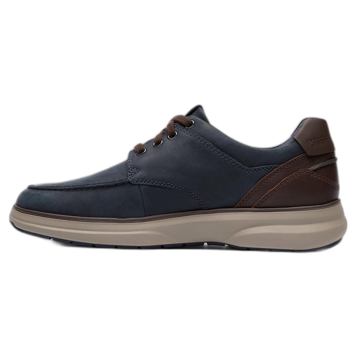 Ανδρικά παπούτσια Clarks με κορδόνια σε μπλε χρώμα Mullan Moc 26184429