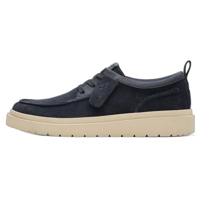 Clarks ανδρικά παπούτσια μπλε σε nubuck δέρμα Polden Moc 26180866