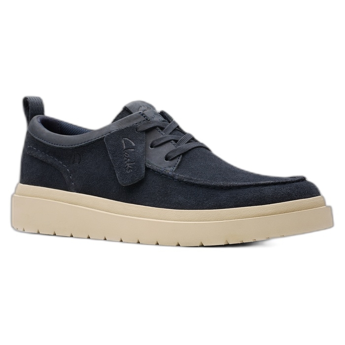 Clarks ανδρικά παπούτσια μπλε σε nubuck δέρμα Polden Moc 26180866