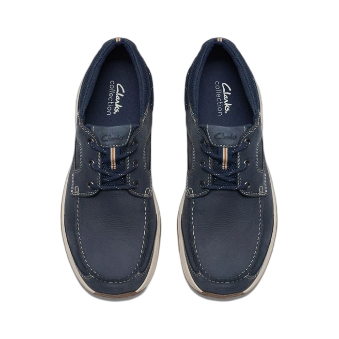 Clarks μπλε ανδρικά παπούτσια Sailview Lace 26176972