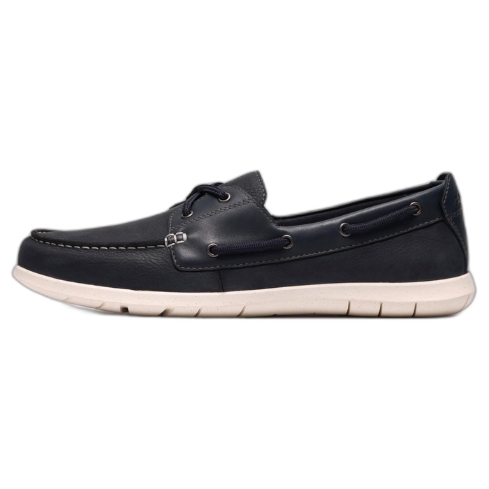 Ανδρικά ναυτικά μπλε παπούτσια Clarks Flexway 2Eye 26187416
