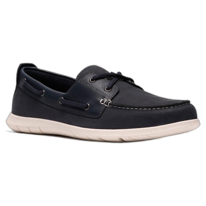 Ανδρικά ναυτικά μπλε παπούτσια Clarks Flexway 2Eye 26187416
