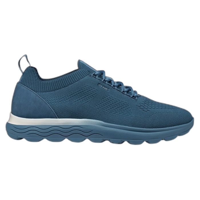 Geox Spherica sneakers από πανί, με κορδόνια, σε μπλε πετρόλ χρώμα U15BYA
