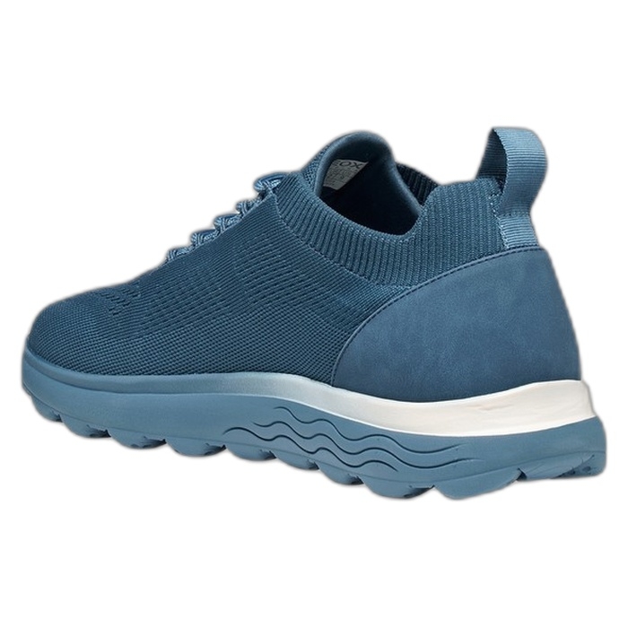 Geox Spherica sneakers από πανί, με κορδόνια, σε μπλε πετρόλ χρώμα U15BYA