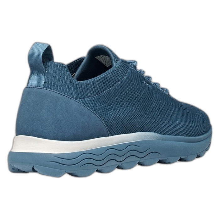 Geox Spherica sneakers από πανί, με κορδόνια, σε μπλε πετρόλ χρώμα U15BYA