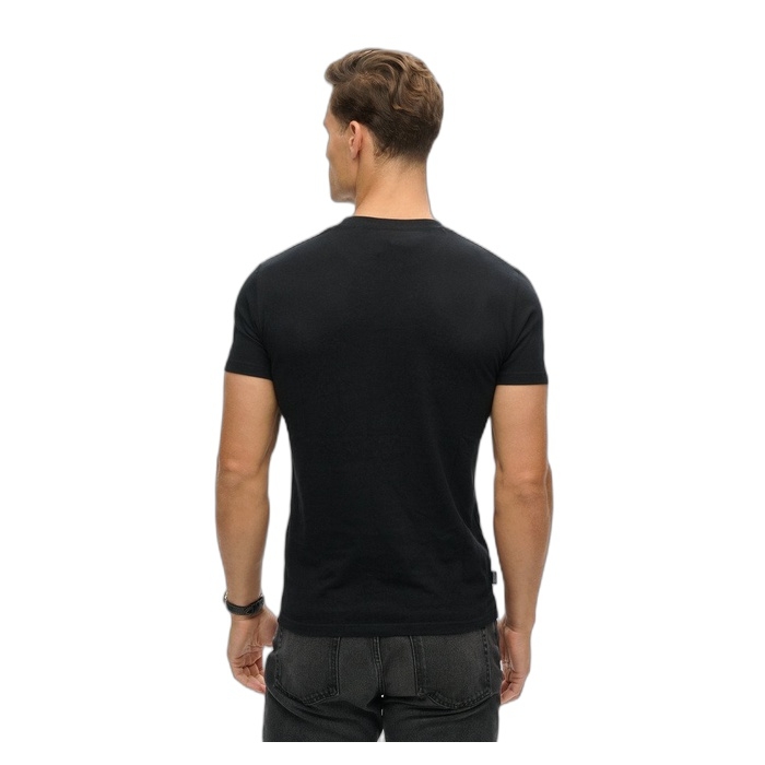 Ανδρική μαύρη μπλούζα Superdry Essential Logo M1011245A AOC