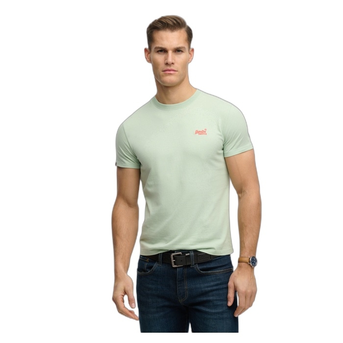Ανδρικά φυστικί πράσινα T-Shirt Superdry Essential Logo M1011245A-J7G