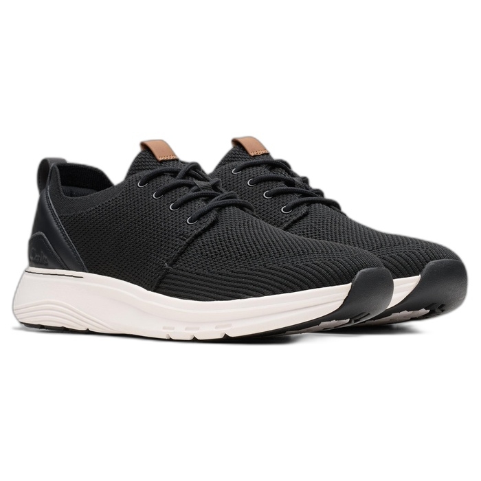 Clarks υφασμάτινα ανδρικά μαύρα παπούτσια Motion Trek MX 26181981