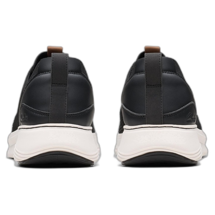 Clarks υφασμάτινα ανδρικά μαύρα παπούτσια Motion Trek MX 26181981
