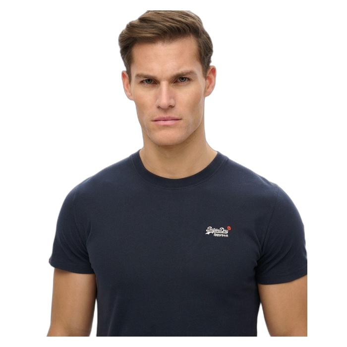 Ανδρικές μπλε μπλούζες Superdry Essential Contrast M1012078A-98T