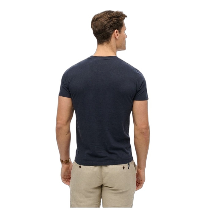 Ανδρικές μπλε μπλούζες Superdry Essential Contrast M1012078A-98T