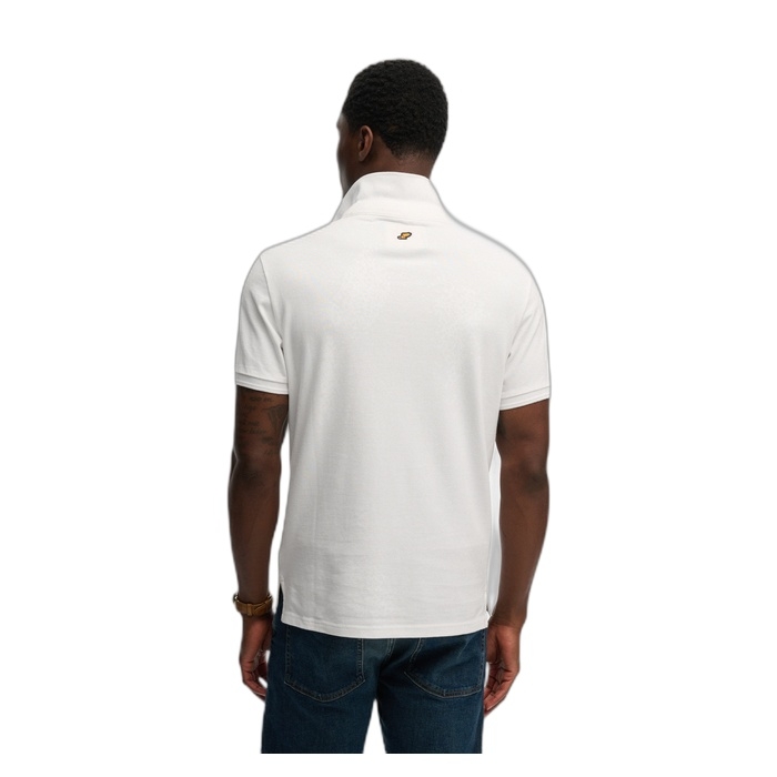 Ανδρική pique polo μπλούζα Superdry σε λευκό M1110452A-01C