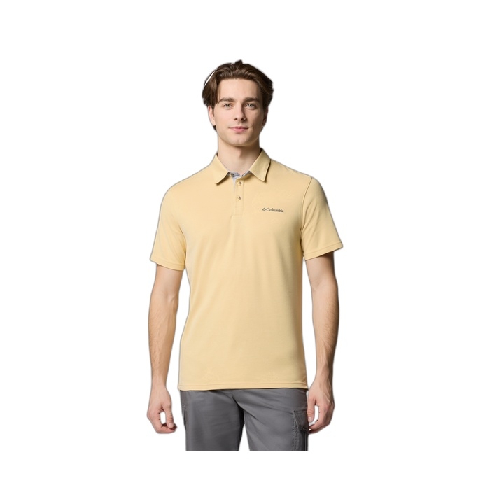 Ανδρικά polo Columbia Nelson Point σε απαλό κίτρινο χρώμα 0035-715